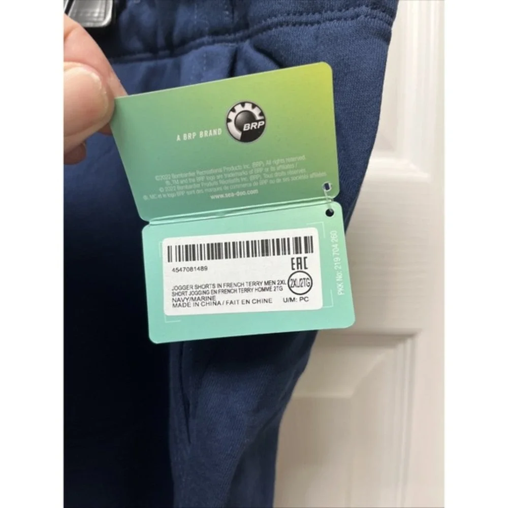 Sea-Doo‎ Men's French Terry Jogger Shorts Navy Size 2XL